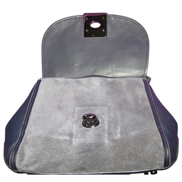 Coach 2017 Color block Exotic Python Glove tanned Leather & Suede Drifter - Picture 9 of 15